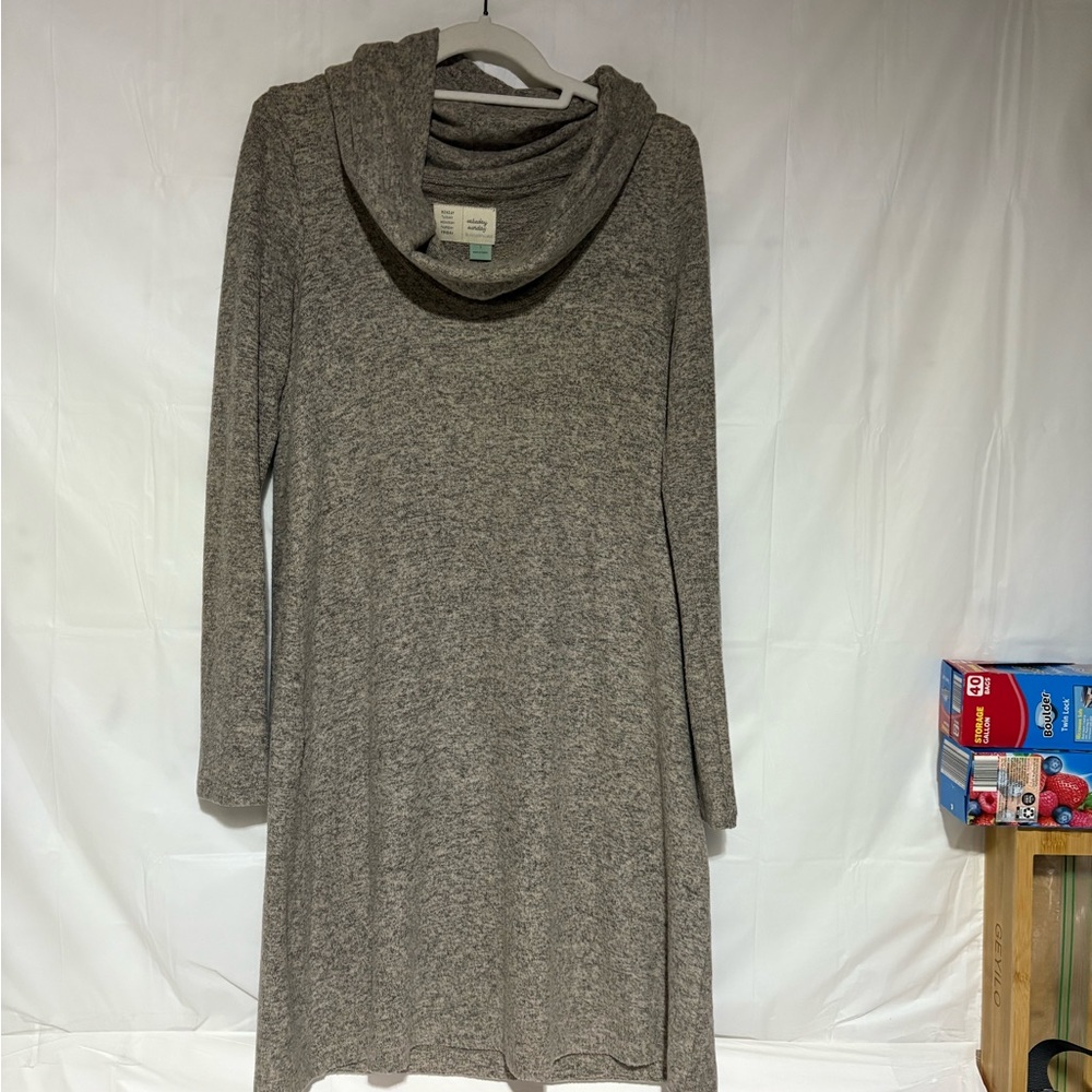 By Anthropologie Saturday Sunday Long Sleeve Heather Gray Dress
